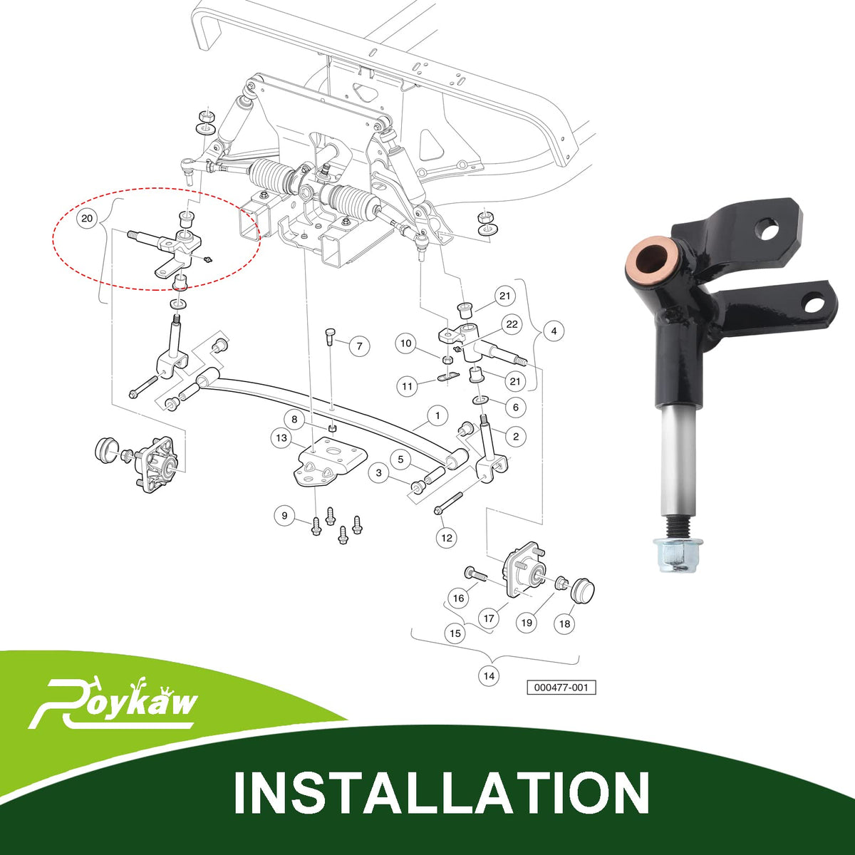 Roykaw replacement-part support emphasizes easy ordering and dependable service.