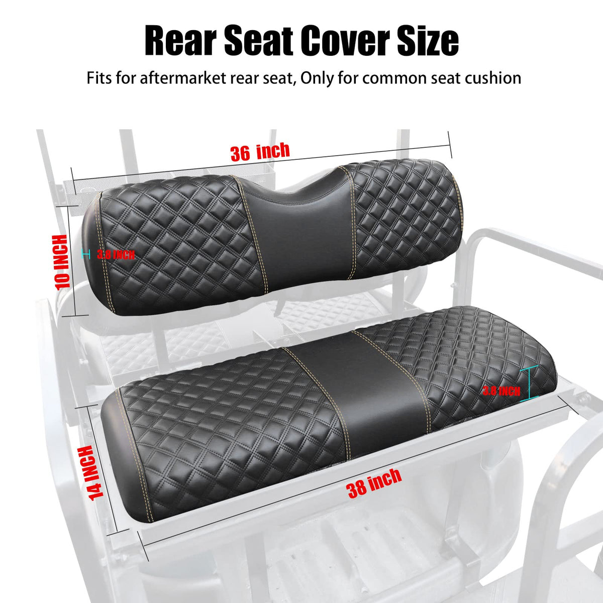 Roykaw universal fit compatible with EZGO, Club Car, Yamaha golf carts.