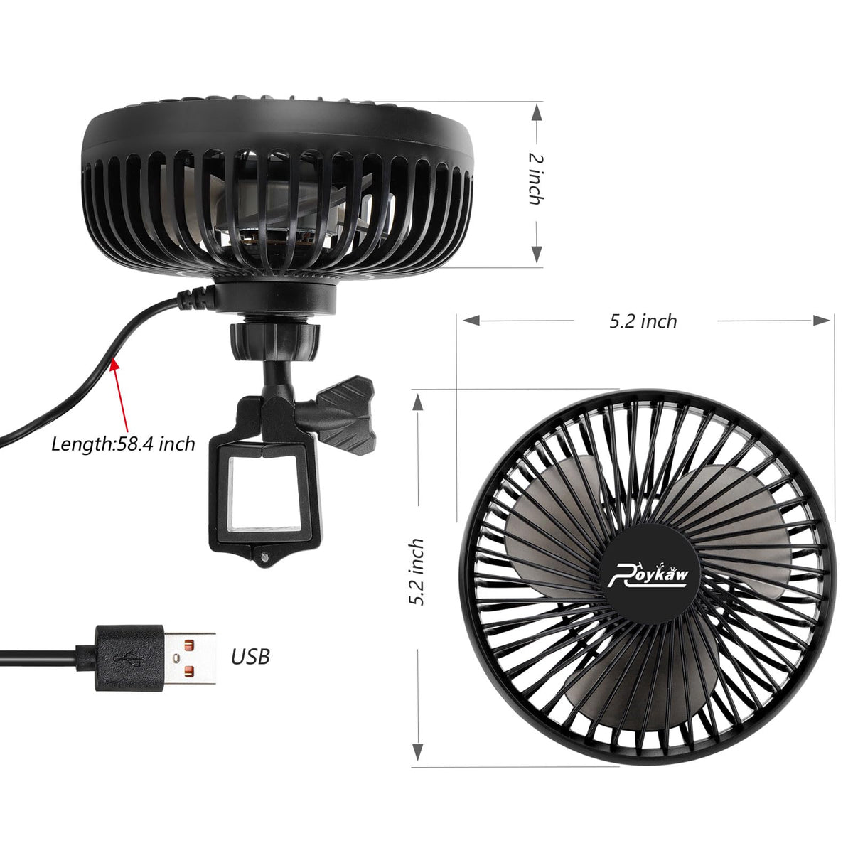 Roykaw square-tubing compatibility fits Ezgo, Club Car, Yamaha frames securely.