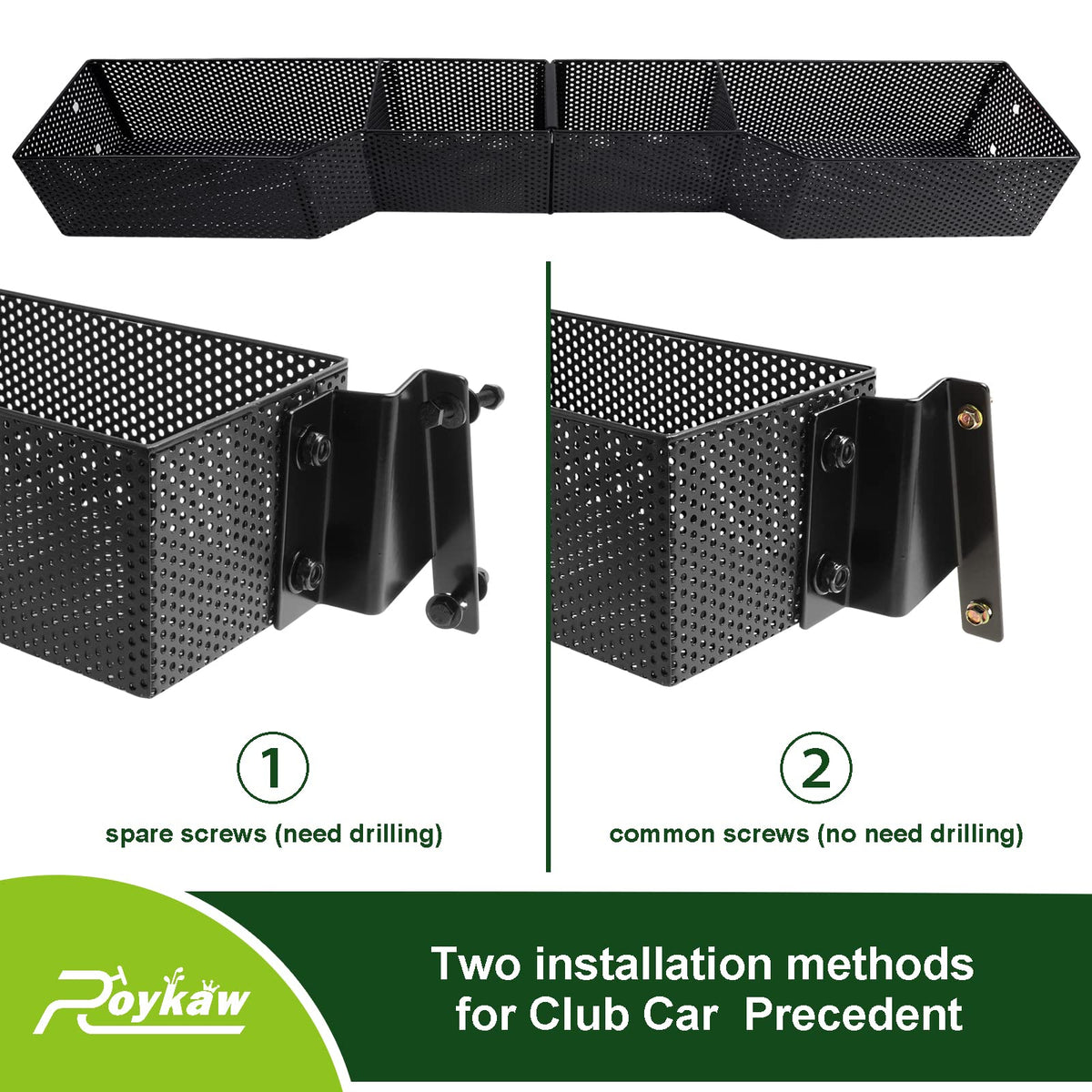Roykaw stainless steel screws resist rust for a secure setup.