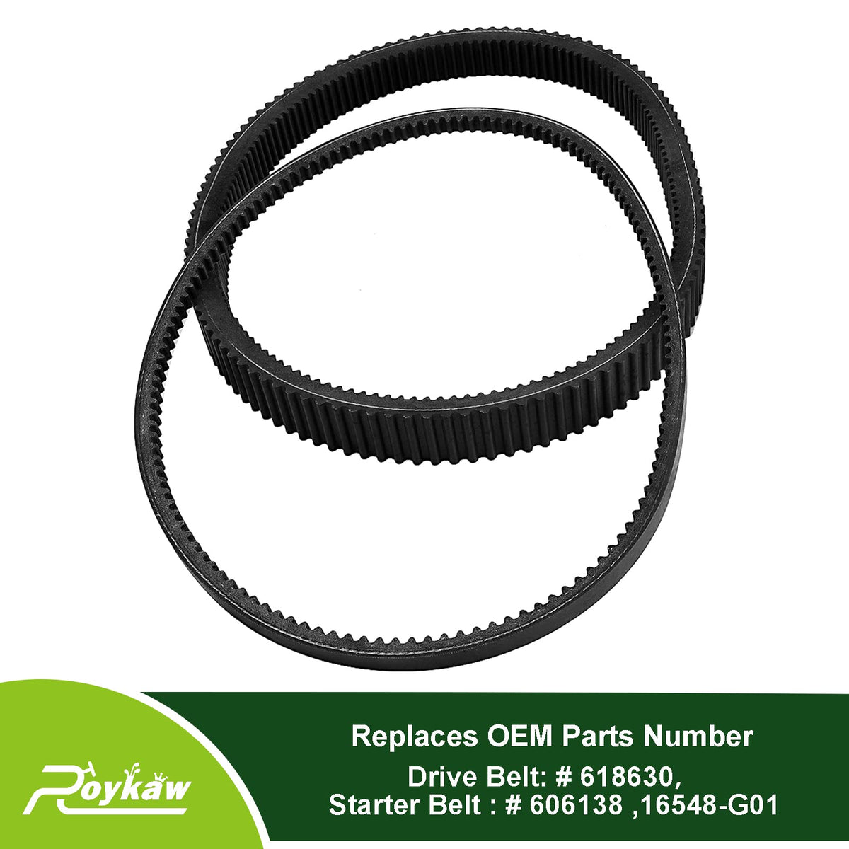 Roykaw starter generator belt for EZGO RXV helps smooth starting and acceleration.