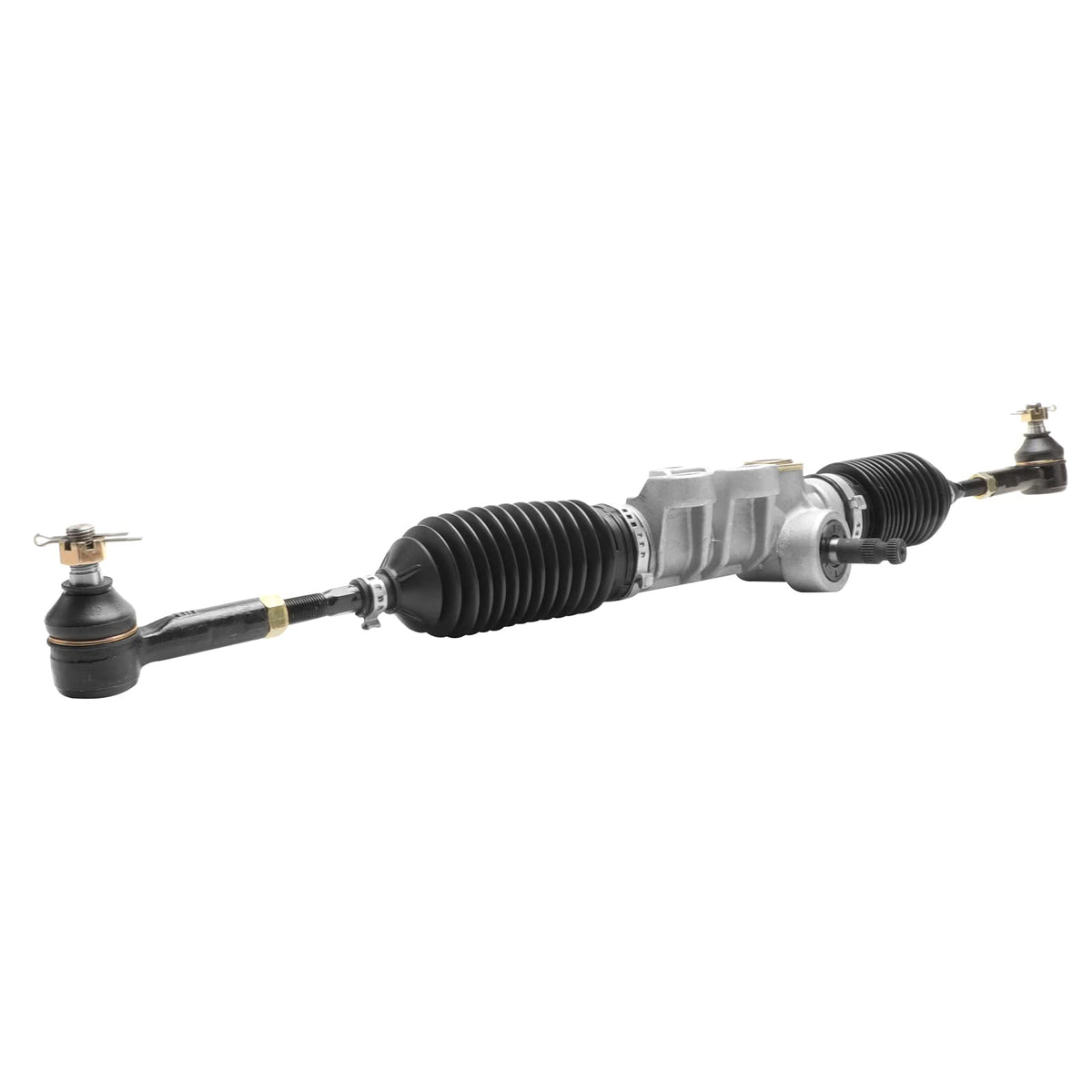 Roykaw steering box front view shows sturdy EZGO RXV compatibility for smooth handling.