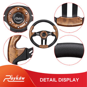 Roykaw black brushed aluminum spokes add stylish durability