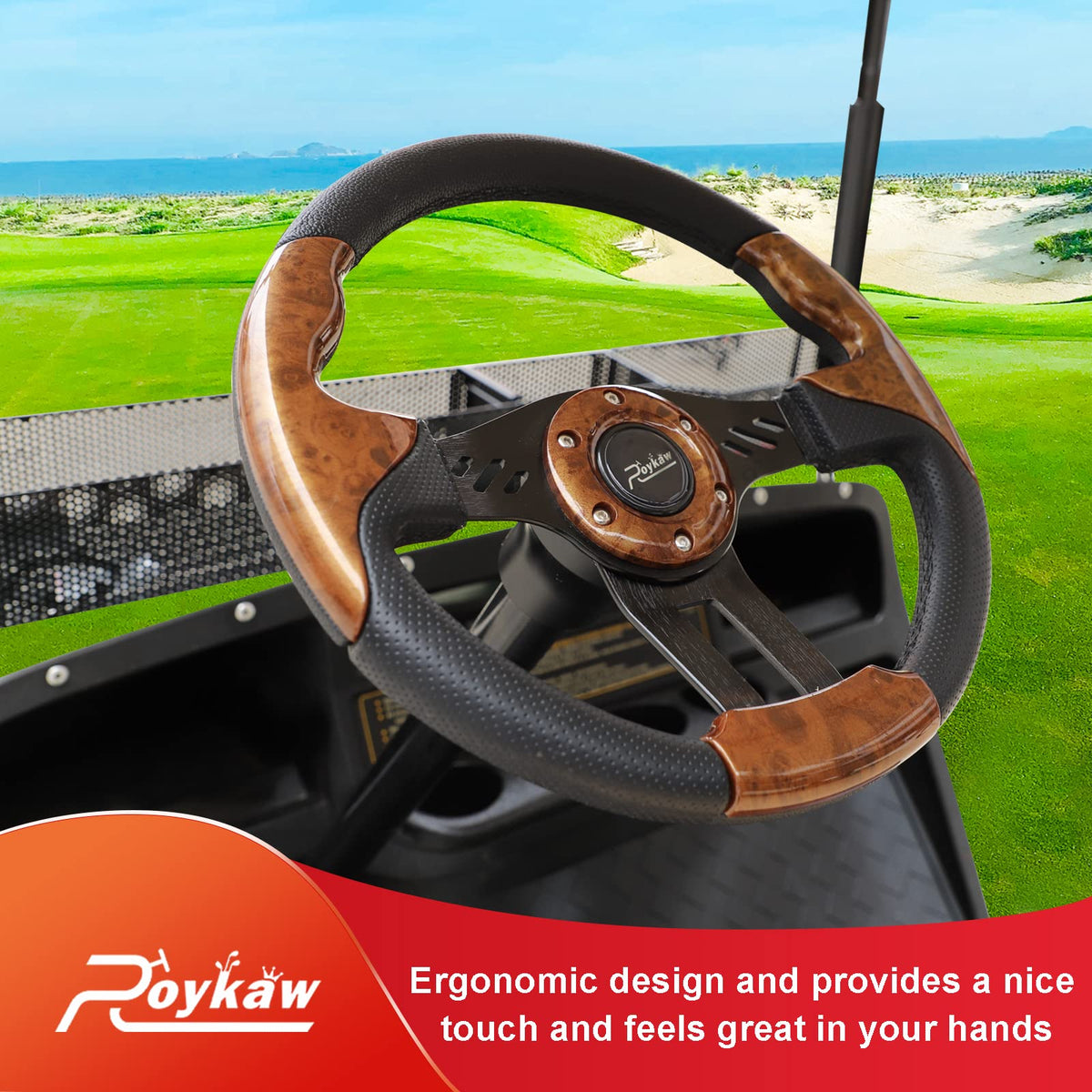 Roykaw Club Car DS/Precedent/Tempo compatible wheel in retro style
