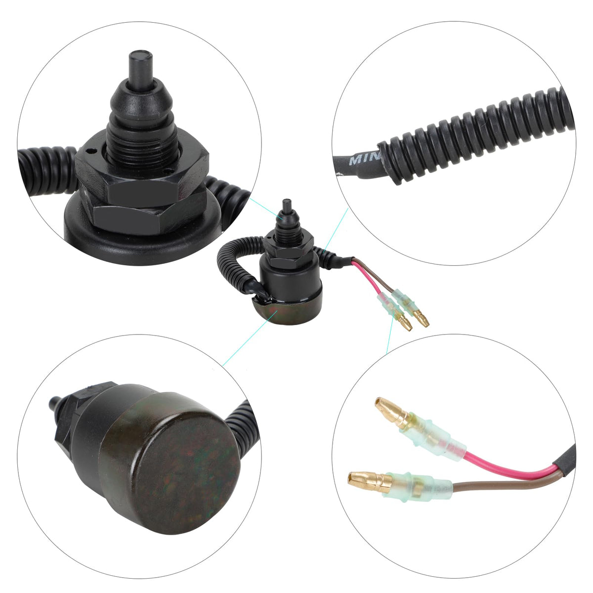 Roykaw stop switch installed on Yamaha G2/G8/G9 showing fitment
