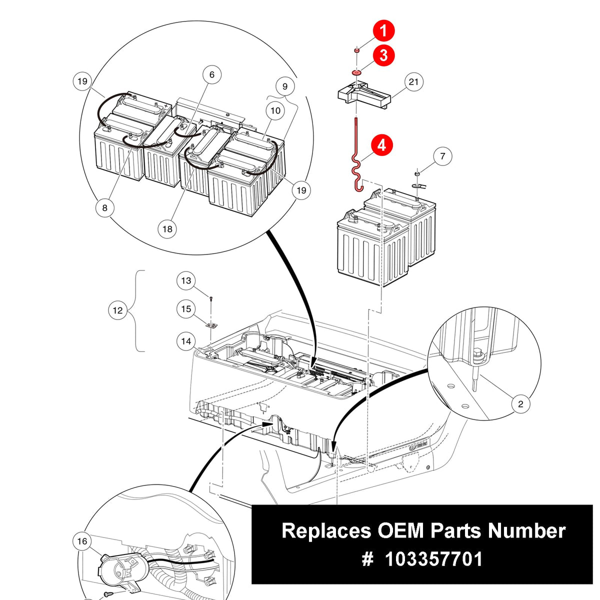 Roykaw strong mounting rod assembly provides dependable hold.