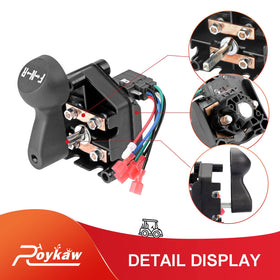 Roykaw switch handle offers a sturdy grip for confident gear changes.