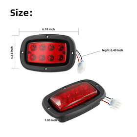Roykaw OEM 1017035 replacement tail light ensures easy compatibility.