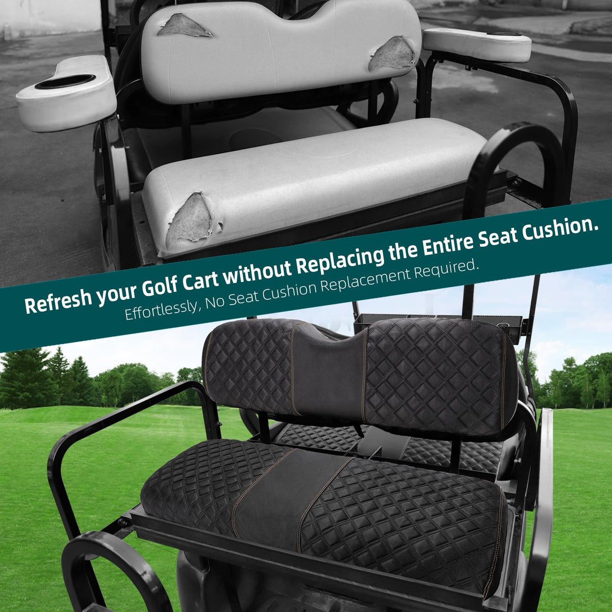 Roykaw tool-free installation with adjustable straps and hook-and-loop fasteners.