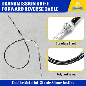 Roykaw transmission shift cable durability and protection for outdoor golf cart use.