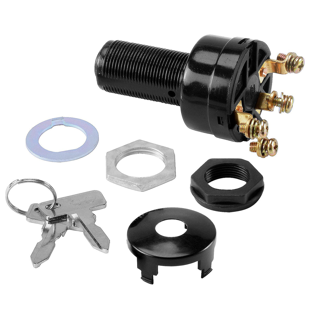 Two keys included for convenient cart access and replacement.