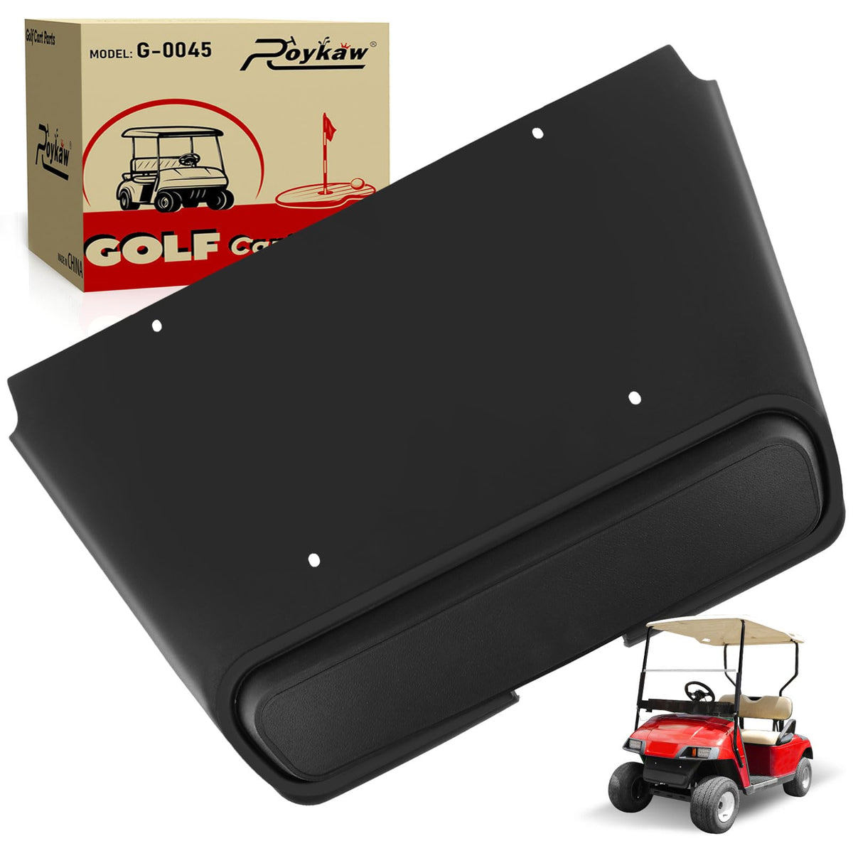 Roykaw TXT front shield for EZGO TXT 1993-up protects the front end from debris.