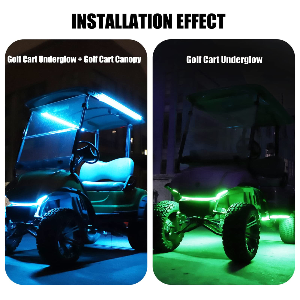 Roykaw underglow color modes jump, breathe, blink for festive nights