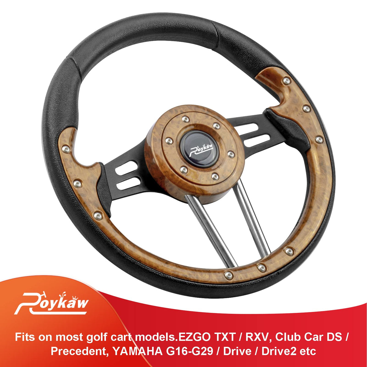 Roykaw universal fit wheel suits 5-6 hole setups.