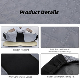 Roykaw universal rear seat cover fits EZGO, Club Car, Yamaha models seamlessly.