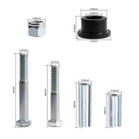 Roykaw upper A-arm bushing sleeve kit enhances front end stability for Club Car DS