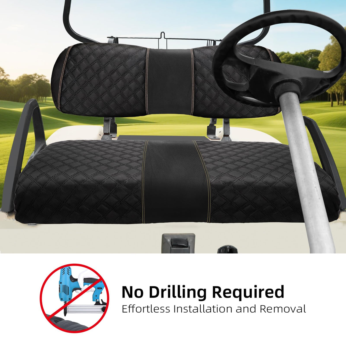 Roykaw UV and spill protection for Club Car DS seats.