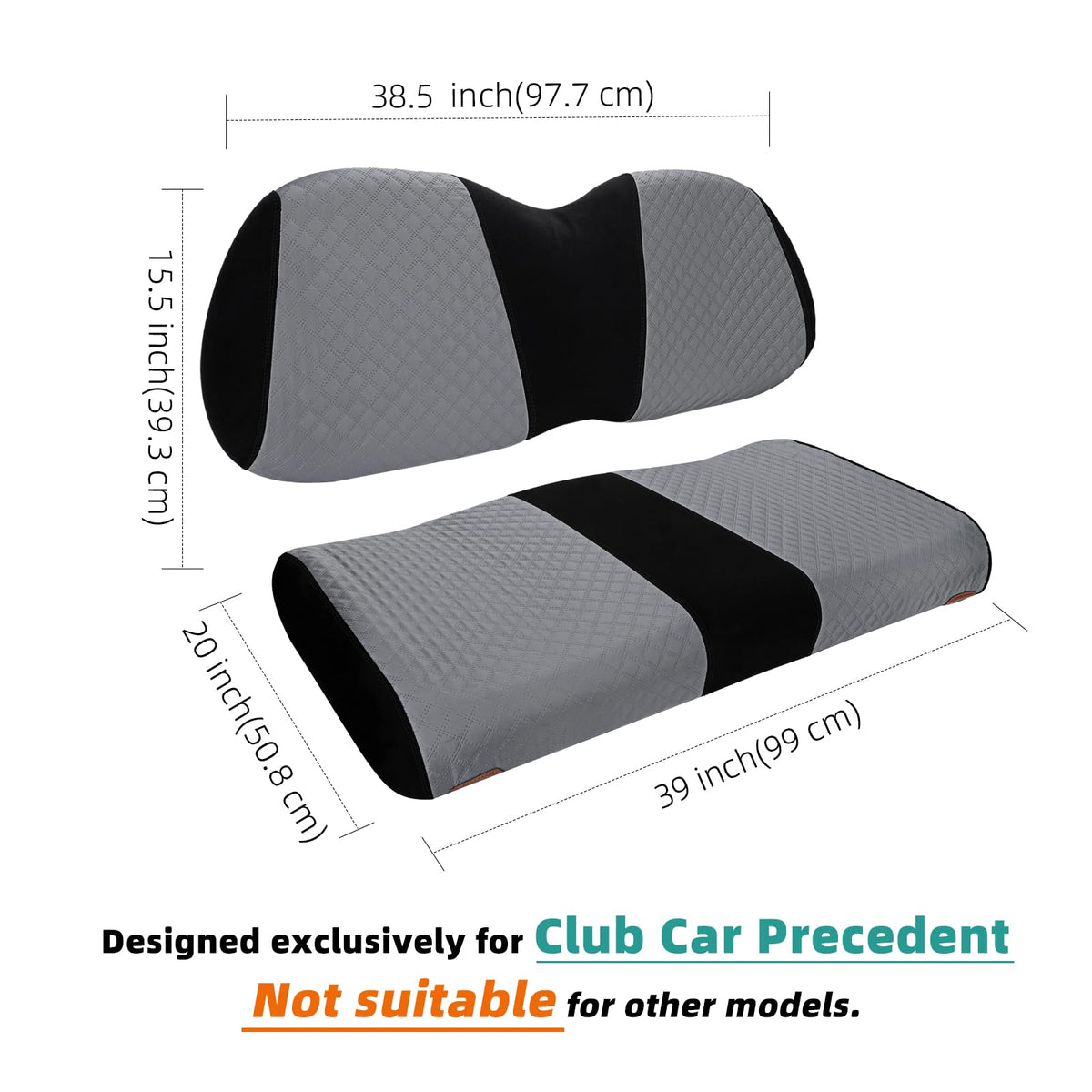 Roykaw Washable front seat cover simplifies maintenance after rounds.