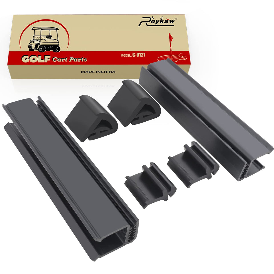 Roykaw windshield clips for EZGO RXV front fitment ensure secure mounting.