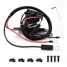 Roykaw wiring harness and screws enable simple, secure wiring