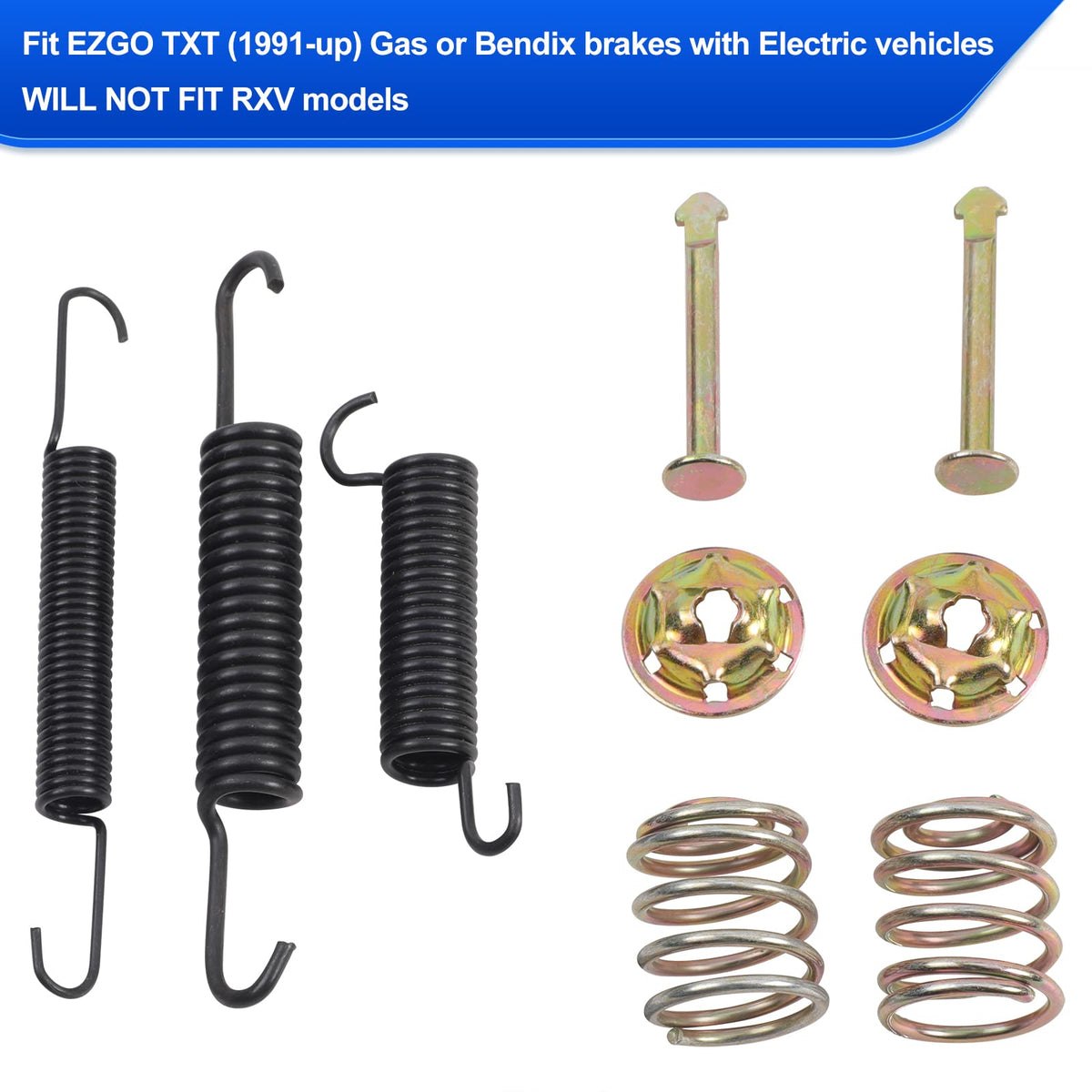Roykaw Yamaha G14-G22 brake shoes kit for reliable re-lining