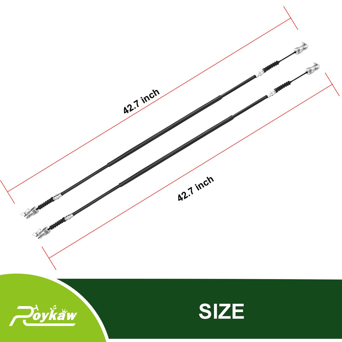 Roykaw 42 inch brake cable length reference on DS model