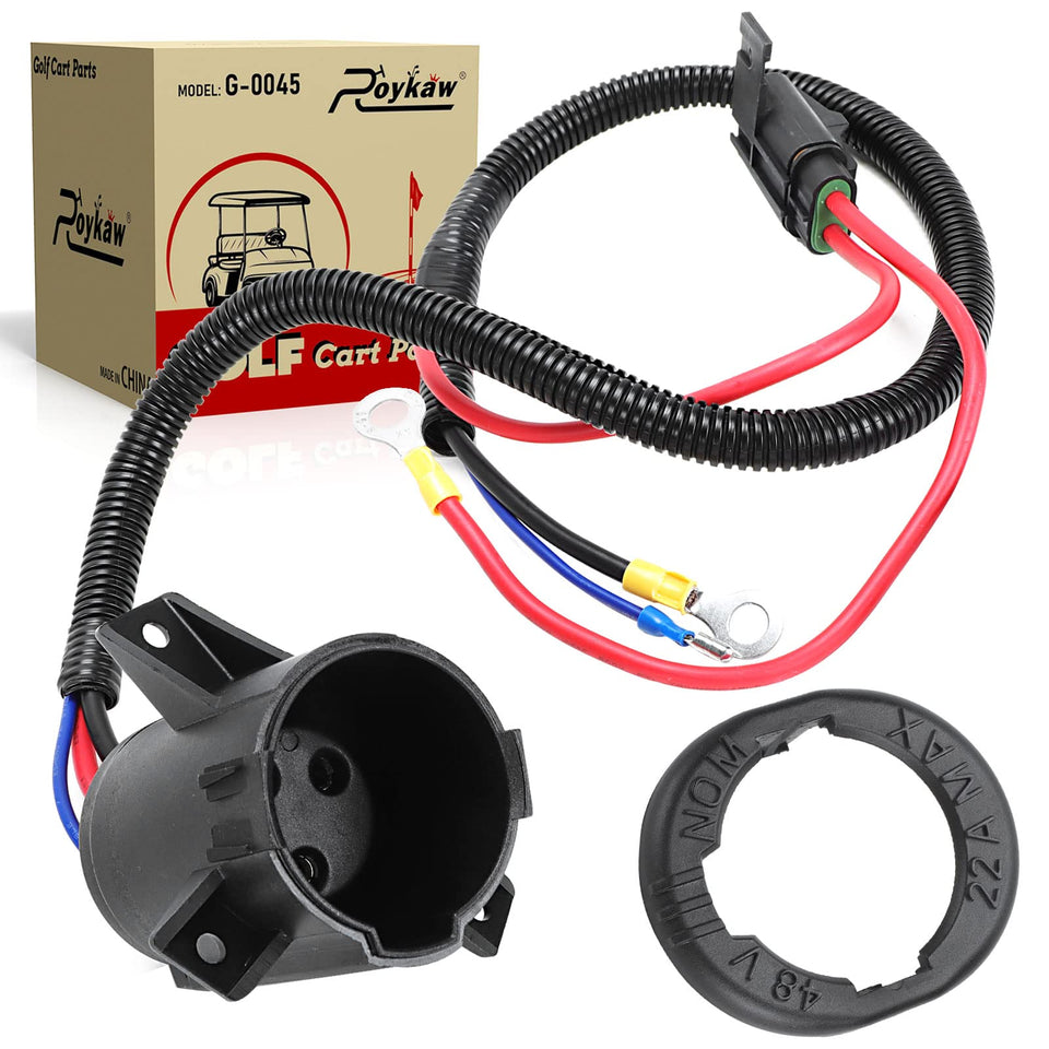Roykaw 48V DC charger receptacle for Club Car Precedent ensuring stable charging contact