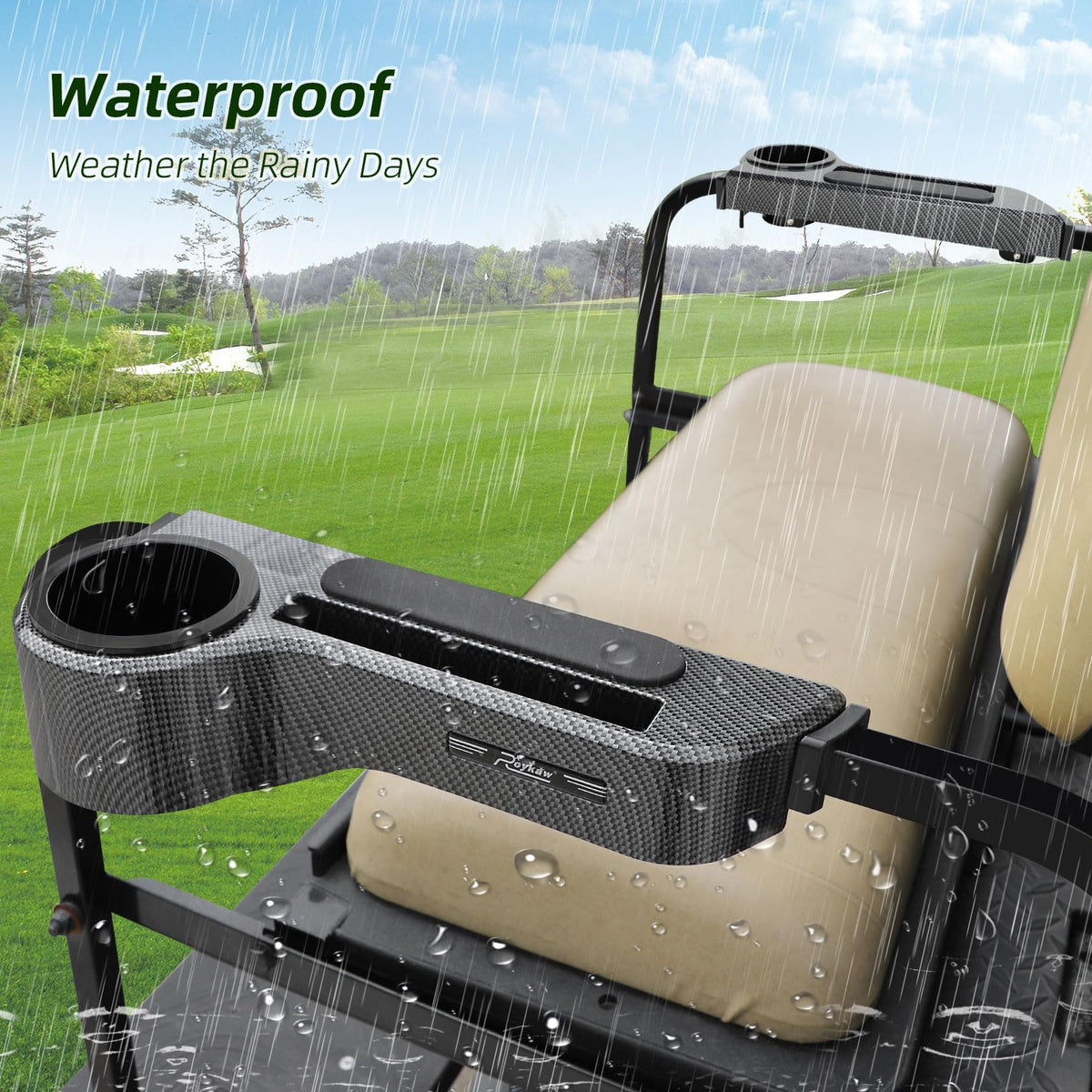 Roykow armrest is easy to clean with water after rides.