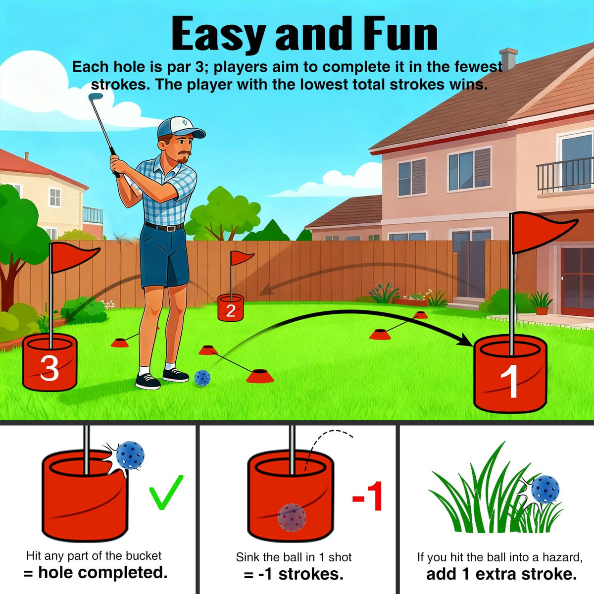 Roykaw pickleballs provide portable, safe play for outdoor games