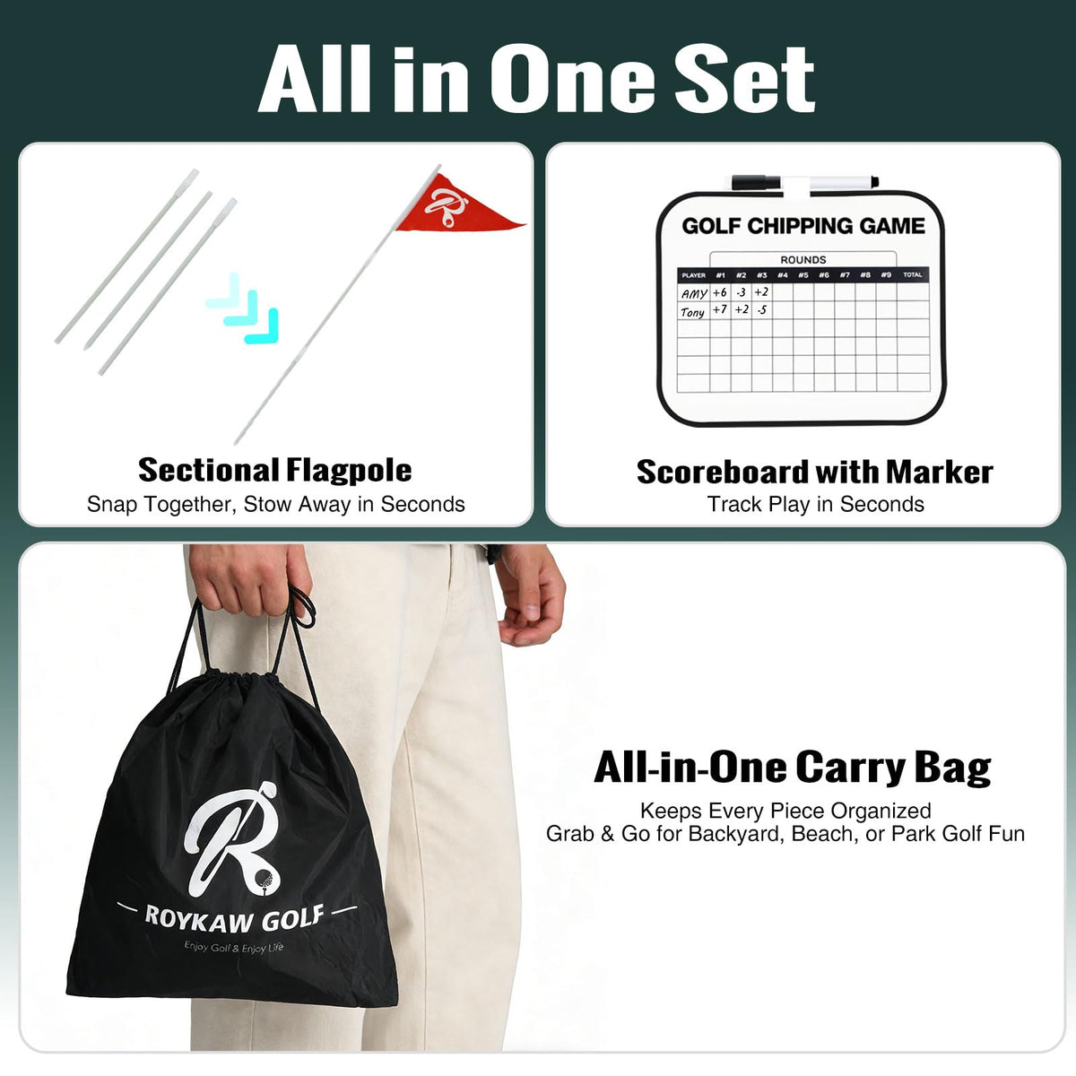 Roykaw family-friendly setup invites friends to enjoy active outdoor moments.
