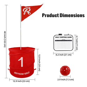 Roykaw stakes secure the setup on dirt, grass, or sand.