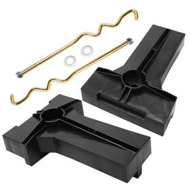 Roykaw hold-down rods stabilize the battery during movement