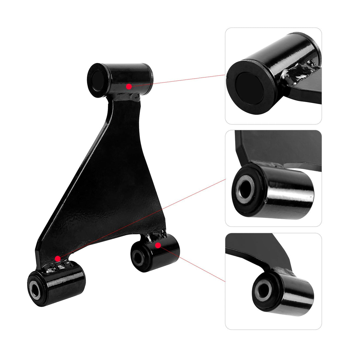 Roykaw carrier tube for EZGO RXV front arm supports wheel alignment and durability.