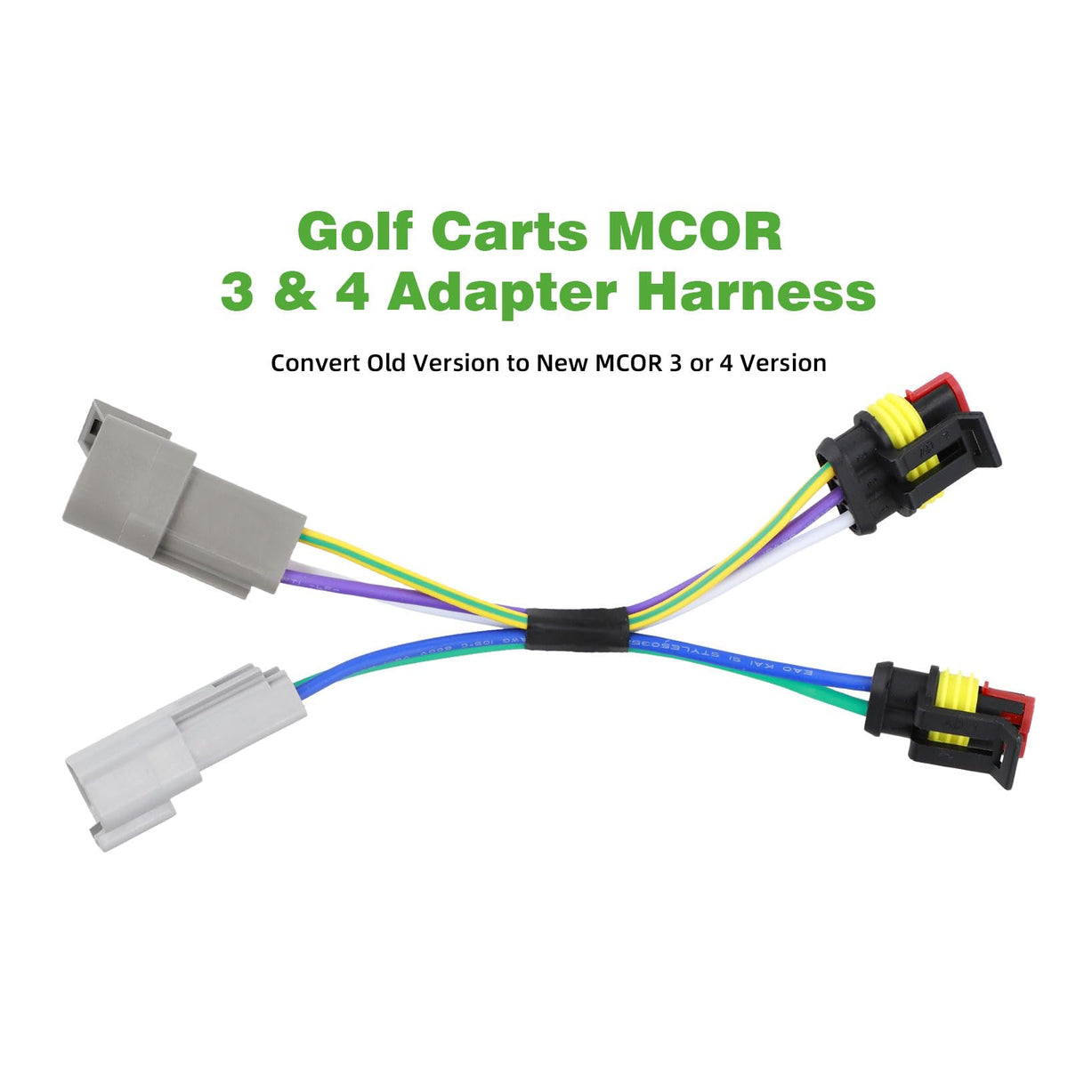 Roykaw Club Car Precedent MCOR harness provides OEM-style connection for reliability.