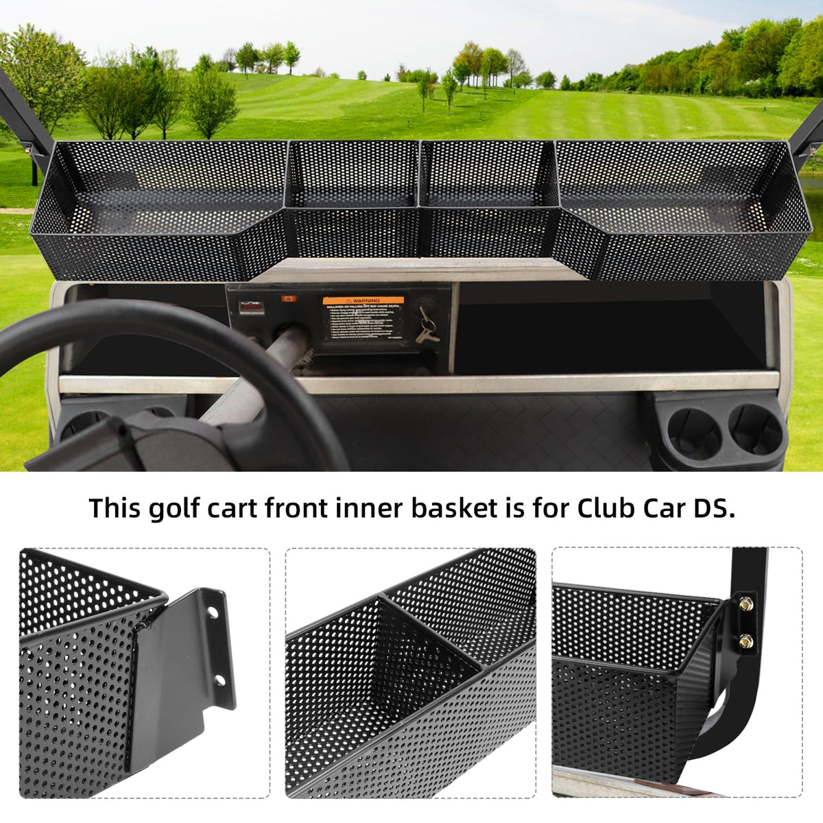 Roykow DS front basket dimensions 38 inches long for ample cargo space