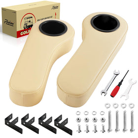 Roykaw golf cart armrest with cup holder fits EZGO Club Car Yamaha for secure drinks
