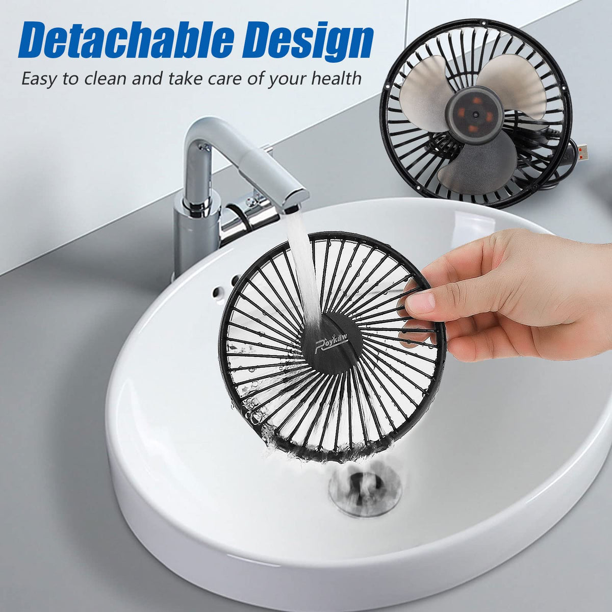 Roykow golf cart fan easy to install and simple to clean.