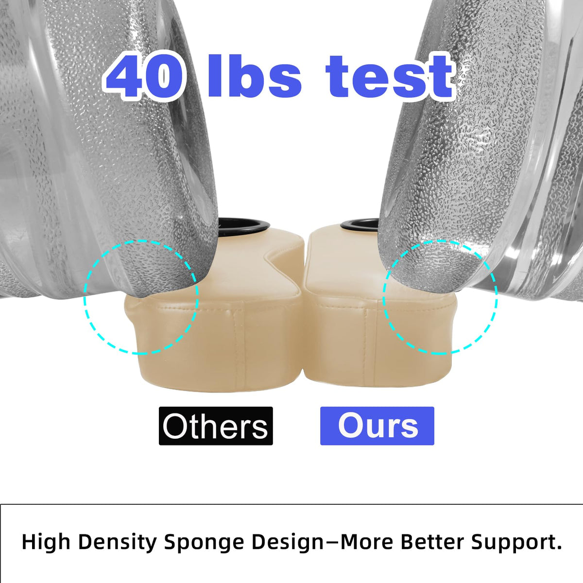 High density sponge padding delivers comfortable support on long rides