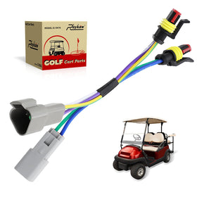 Roykaw MCOR 3-4 adapter harness for Club Car Precedent enables plug-and-play upgrades.