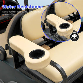 No drilling installation for Roykaw armrest on compatible carts