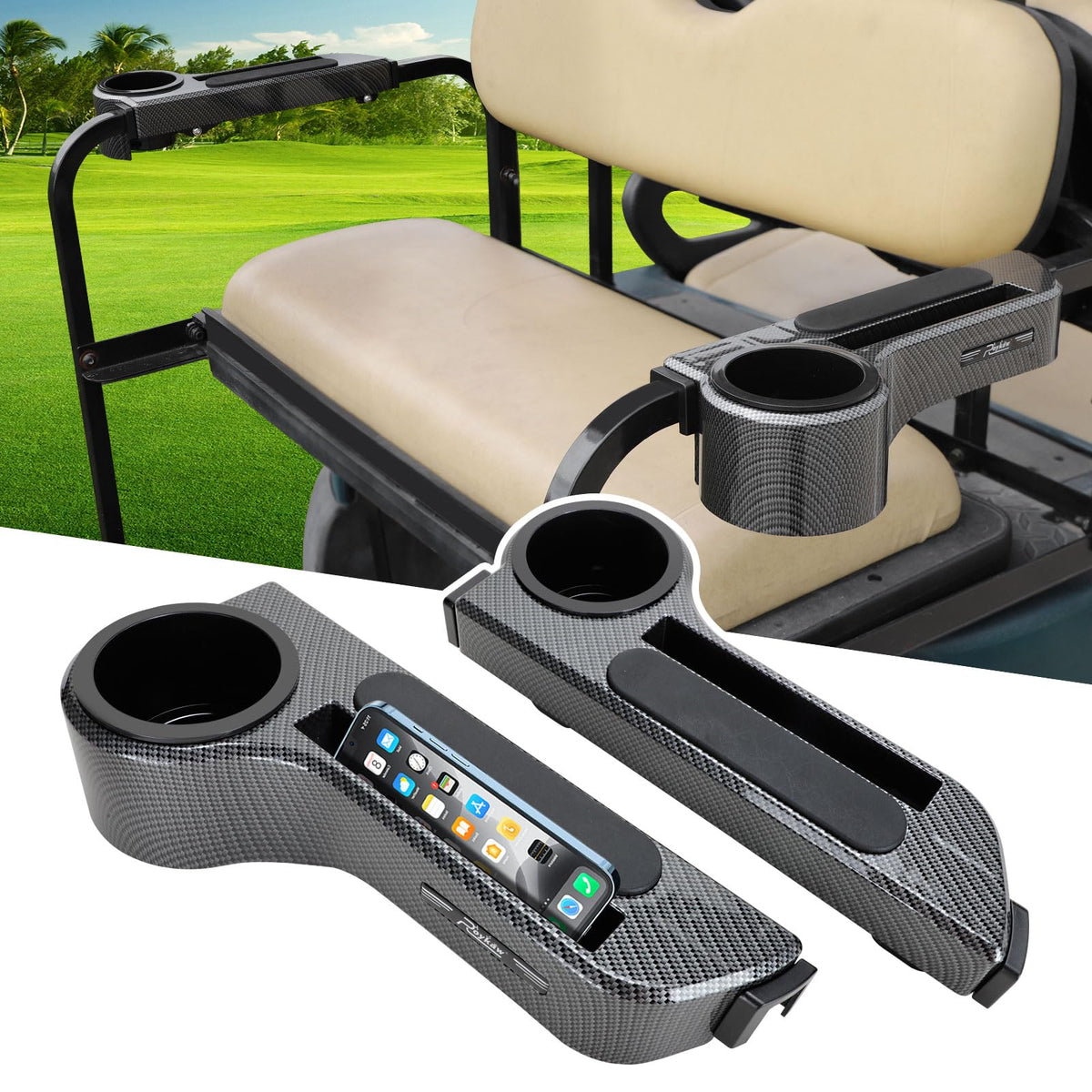 Roykow patent-pending design adds a distinctive look to your golf cart.
