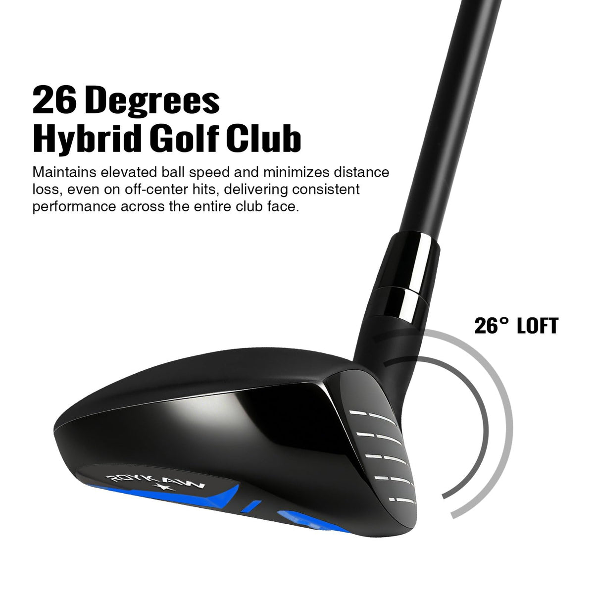 Roykow premium rubber grip provides strong sweat resistance.