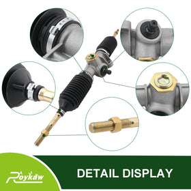 Roykow steering gear box closeup with durable components.