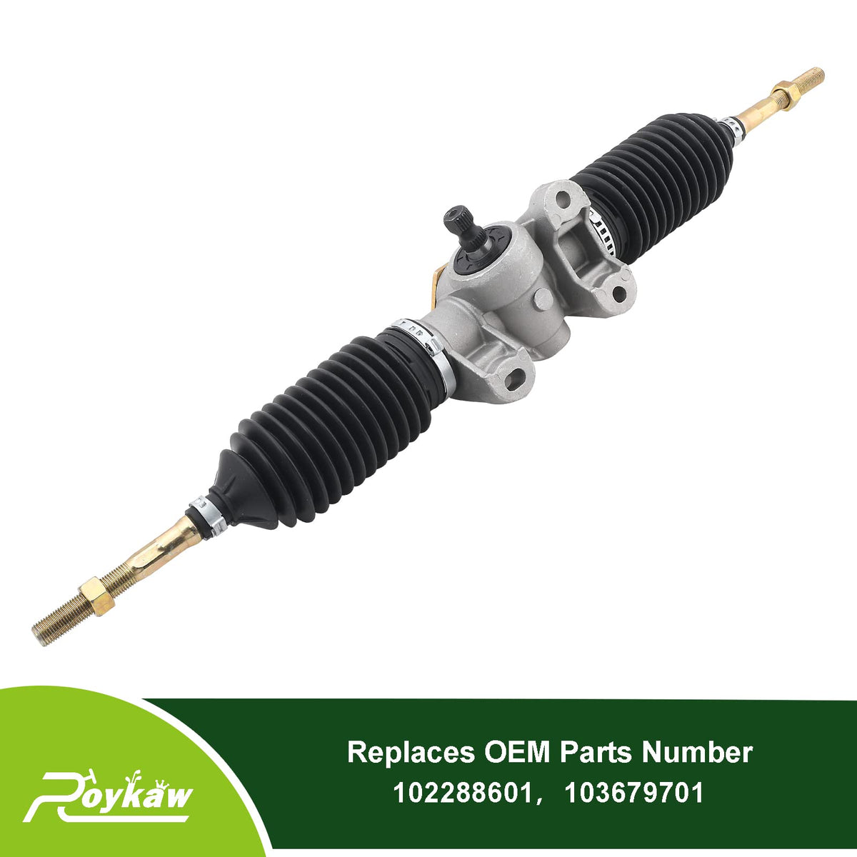 Roykow steering rack installation for Club Car Precedent improves alignment and handling.