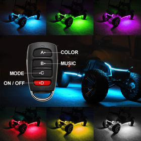 Roykaw 12-66V control box powers lights directly from cart battery