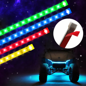 Roykaw underglow installation is straightforward with four-piece kit