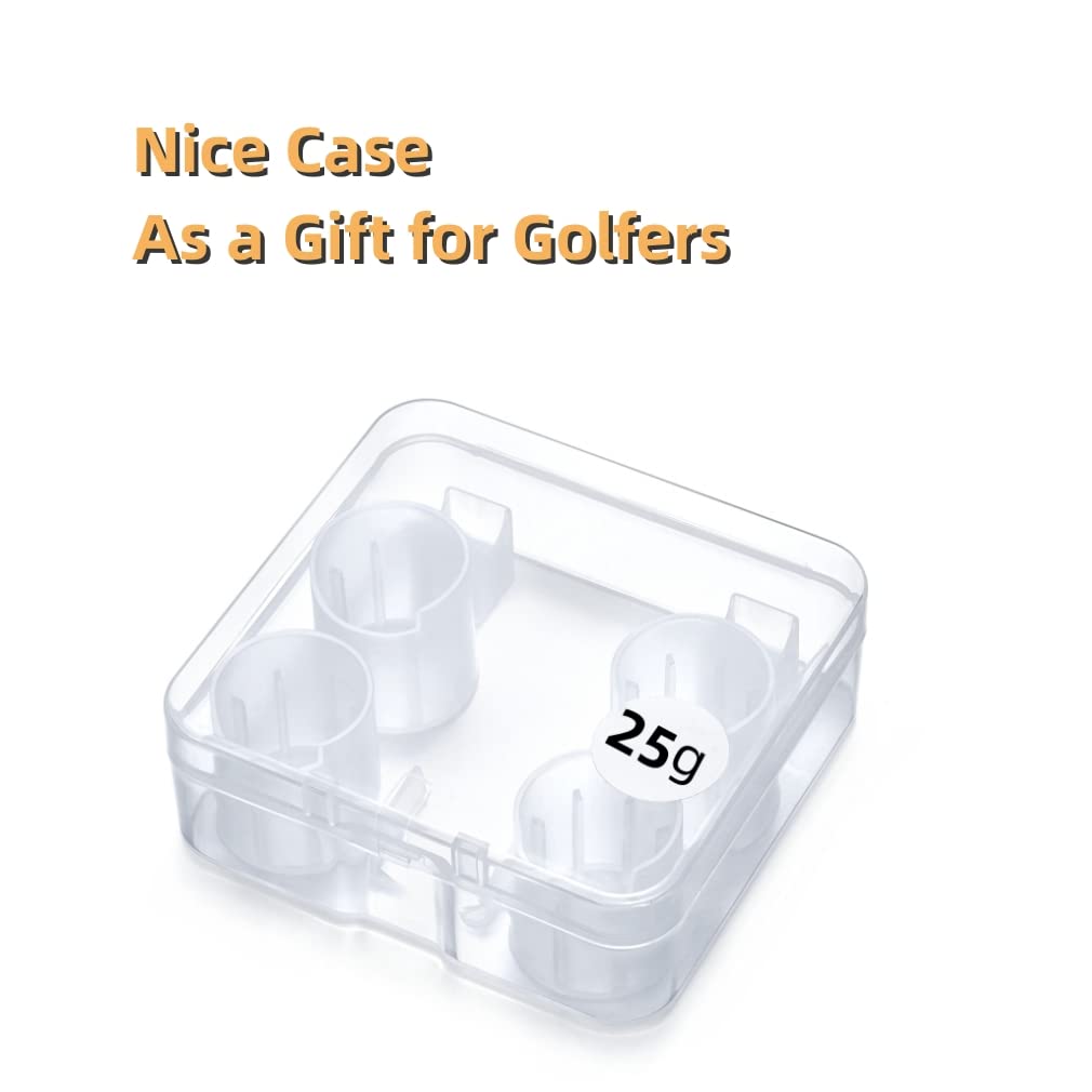ROYMADE putter weights 5g and 10g close-up, precise sizing for balance adjustments