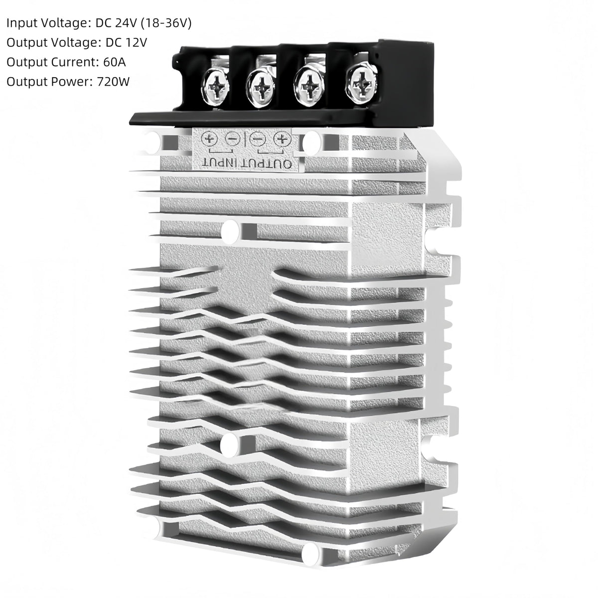 RQG buck converter side ports for easy wiring and quick installation