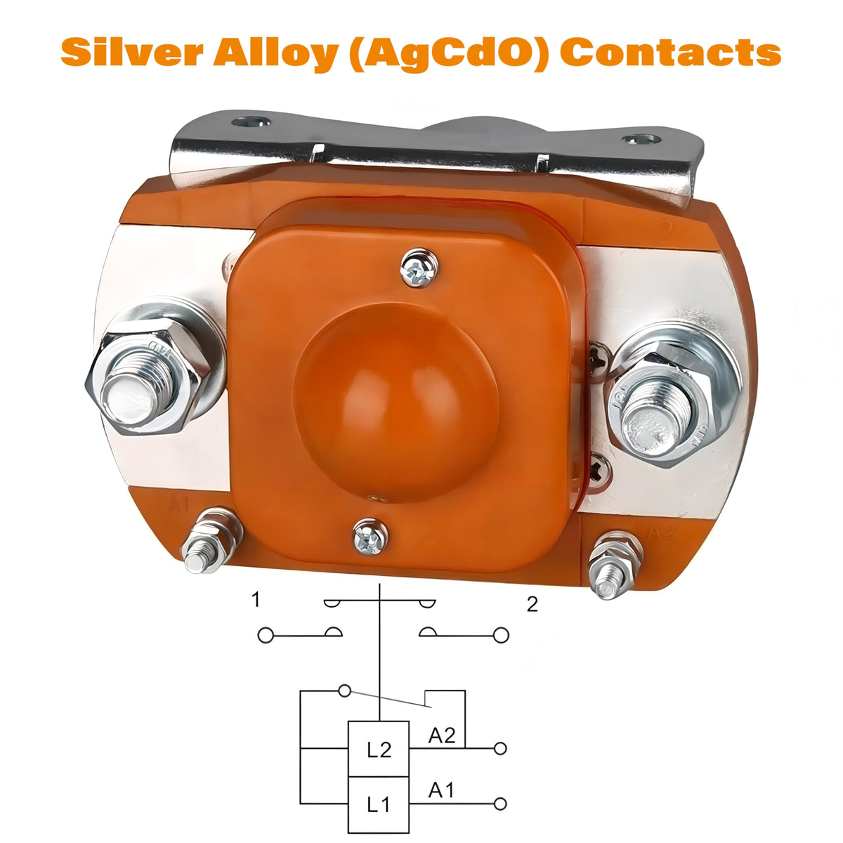 RQG MZJ-400A silver alloy contacts provide reliable conductivity in tough conditions.