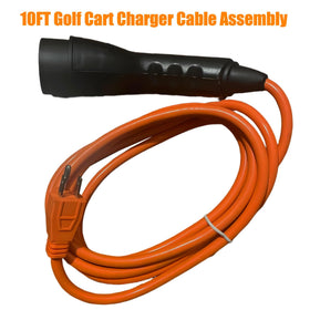 RQG wear-resistant exterior on golf cart charger cord withstands high temps.